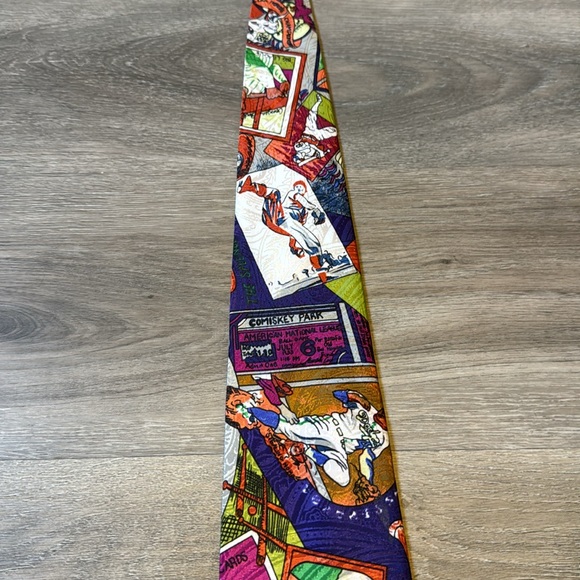 Vintage Baseball Necktie / 1992 / UGO MODENA - Picture 3 of 6